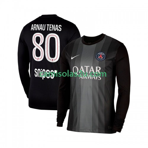 Camisolas de futebol Paris Saint-Germain Arnau Tenas 80 Guarda Redes Equipamento Principal 2025/26 Manga Comprida Camisolas de futebol Paris Saint-Germain Arnau Tenas 80 Guarda Redes Equipamento Principal 2025/26 Manga Comprida